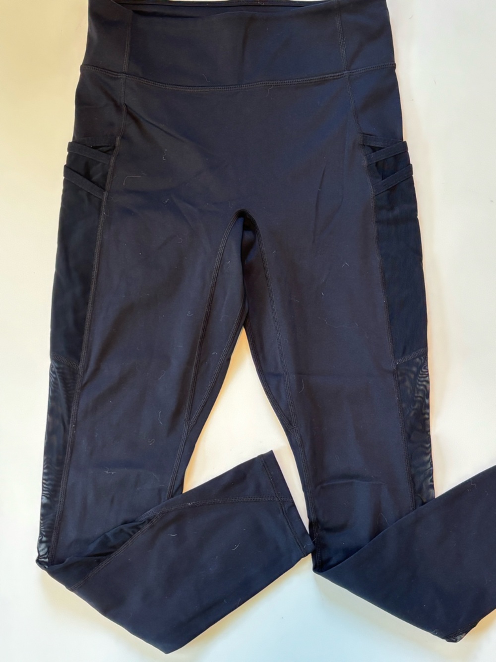 Bundle 2 for $30! Fabletics Black High-Waist Leggings with Side Mesh XS